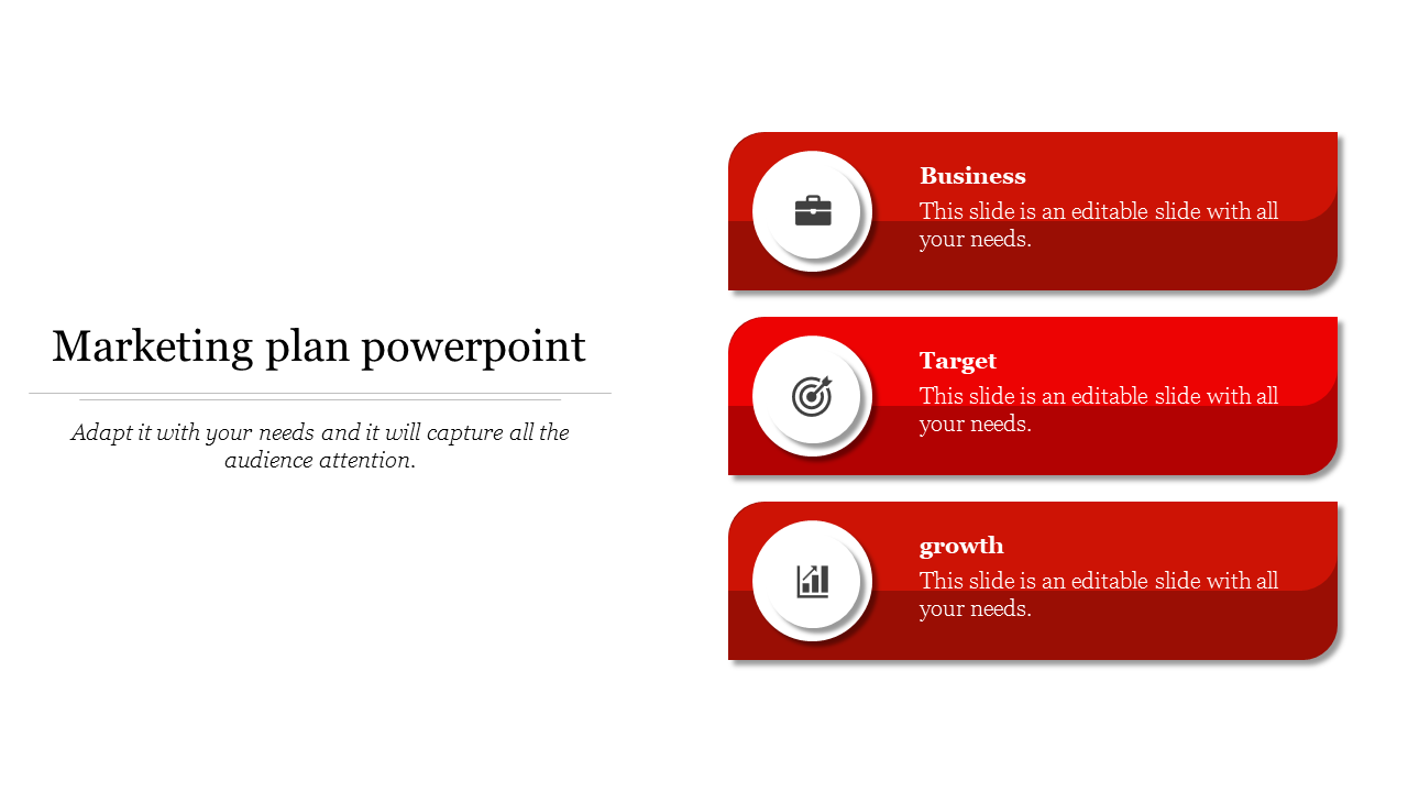 marketing plan powerpoint-3-Red